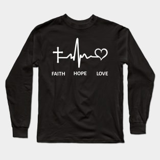 Faith hope love spirtuality t-shirt Long Sleeve T-Shirt